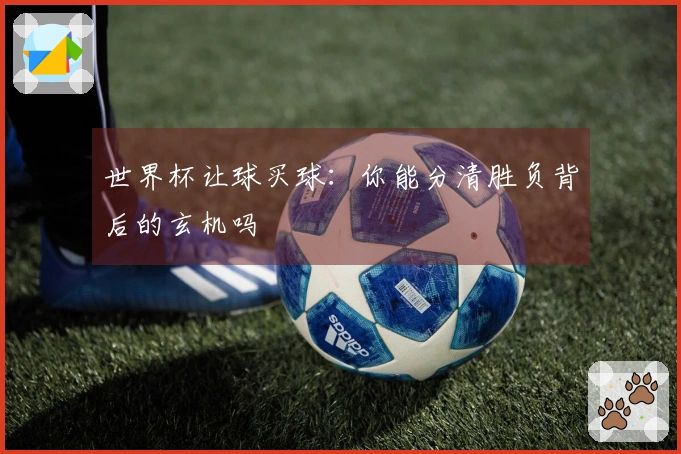 世界杯让球买球：你能分清胜负背后的玄机吗